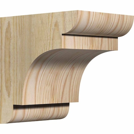 Ekena Millwork New Brighton Rough Sawn Corbel, Douglas Fir, 6"W x 8"D x 8"H COR06X08X08NEB00RDF